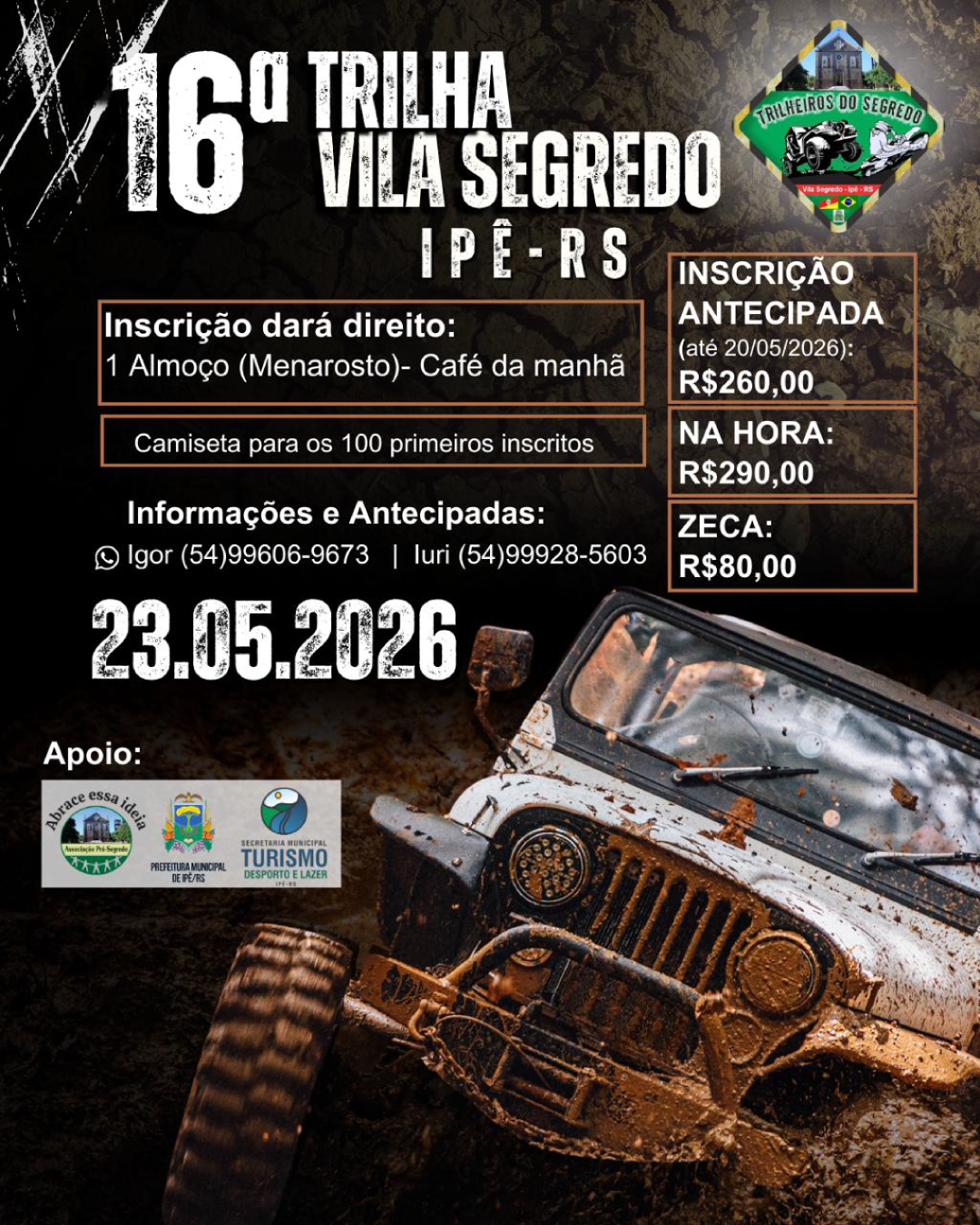 16ª Trilha Villa Segredo em Ipê