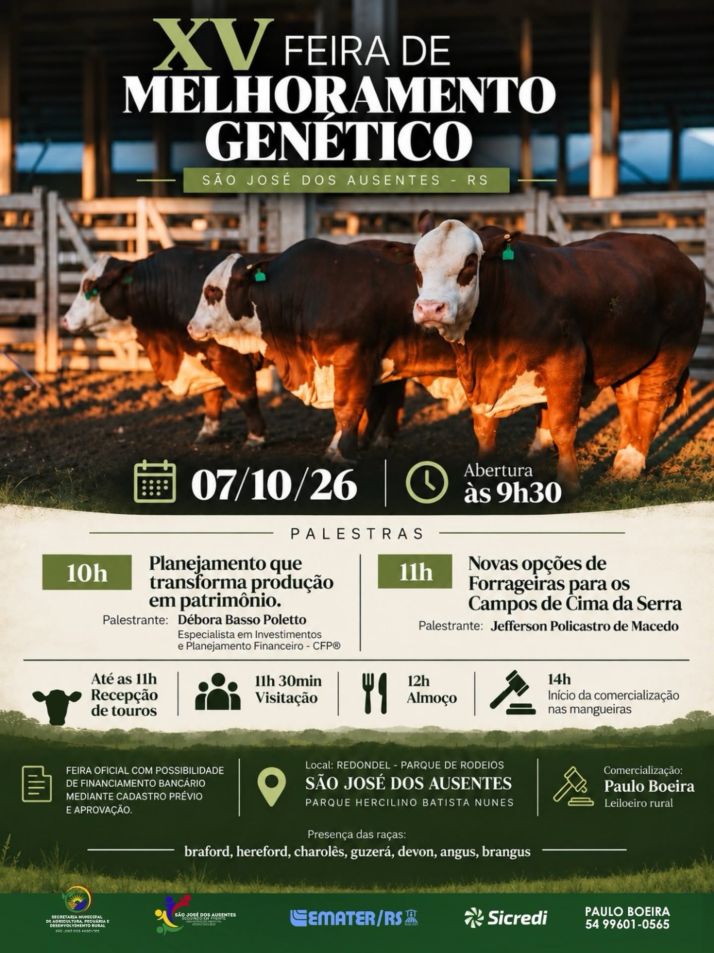XV Feira de Melhoramento Genético São José dos Ausentes